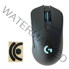 로지텍 G703 HERO LIGHTSPEED 무선 게이밍 마우스 MR0080 + 피트 세트, 블랙(마우스)