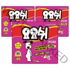 절약형 먼지없음 화장실 향균 요요쉬 패드 플로럴와인 대형 20매 3입, 요요쉬 패드 플로럴와인 대형 20