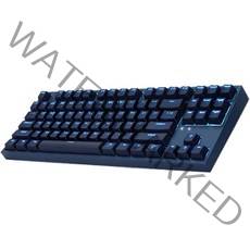 COX 게이트론 LED 게이밍 기계식 키보드 갈축, CK87, 네이비, 텐키리스