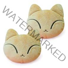 애니나라 헬로캣 손목 팔꿈치 쿠션, 나루(Beige), 2개