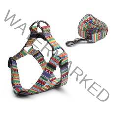 리드줄 강아지줄 강아지산책줄 1.5m 개 가죽 끈 크기와 함께 당겨 하네스 세트 개를위한 조절 가능한 캔버, 03 3_01 XS