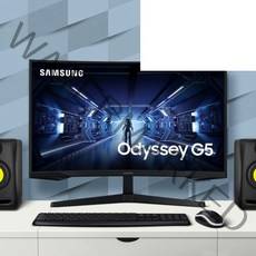 삼성전자 오디세이 G5 C27G54T QHD 27인치 게이밍 모니터 144Hz 68.4cm 현실 그 이상의 리얼리티 새로운 차원의 디자인G5, C27G54T (144Hz)