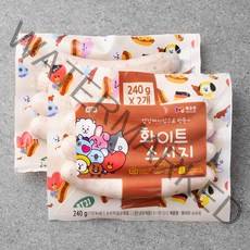 목우촌 화이트 소시지, 240g, 2개