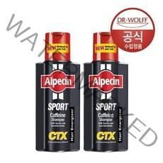 닥터볼프 알페신 스포츠 카페인 샴푸 CTX 모발 건강 250ml x2