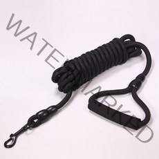 리드줄 강아지줄 강아지산책줄 개가죽 끈 나일론 롱 트래킹 라운드 로프 야외 산책 훈련 소형 중형 대형, 01 Black_01 5m