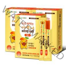 뉴트리디데이 키즈 짜먹는 비타쭈 비타민 아연 젤리 15p, 225g, 3개