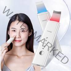 Routop 워터 필링기 초음파 레드 블루 LED케어 갈바닉이온 EMS미세 전류 딥클렌징 USB식, Routop-6276회이트