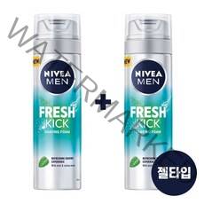 니베아 맨 프레시 킥 쉐이빙 젤 200ml 쉐이빙젤 200ml * 2개, 단품