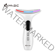 Imagic 갈바닉 얼굴 피부 탄력 EMS 마사지기, 화이트
