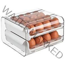 유스너그 냉장고 서랍형 계란 수납 보관함 32칸 화이트, 1개, 1개
