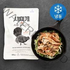 세미계 소금닭목순살 직화구이 (냉동), 1개, 200g