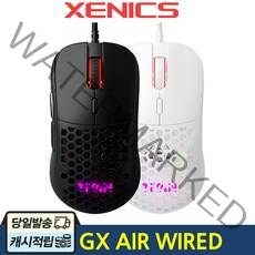 제닉스 TITAN GX AIR 타공 경량 게이밍 게임용 마우스, TITAN GX AIR 블랙
