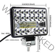 153집어등 낚시 해루질 집어등 car led work light double lamp, 육군 녹색