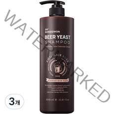 닥터방기원 맥주 효모 탈모증상 완화 샴푸, 1000ml, 3개