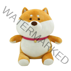 메세 강아지 싯팅 모찌인형, 25cm, 시바