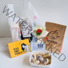 러블리팜 용돈박스 치킨왔닭 반반치킨 20구 + 한송이 카네이션 세트, 옛날통닭, 에그머니_5구
