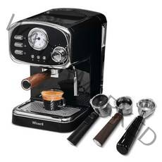 위즈웰 에스프레소 반자동 커피머신 + 필터 3종, WC5013B(블랙)