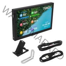 서브모니터 휴대용모니터 5인치 IPS c타입 보조 화면 컴퓨터 LCD 디스플레이 USB 다이나믹 서브 스크린, 02 Black Screen Kit 1