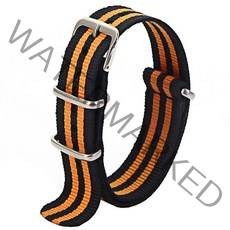 스트랩 밴드나토 스트랩 18mm 20mm 22mm 육군 스포츠 시계 벨트용 나일론 밴드 방수 1 개, 41 Number 79_02 20mm