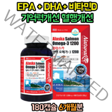 알래스카 오메가3 EPA DHA 비타민D 혈행 기억력 개선 30대 40대 50대 60대 남자 여자 남자 여성