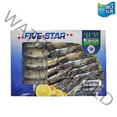 [바다식객] 도매 냉동 블랙타이거새우 500g x 10팩 (10미 15미), 15미, 10개