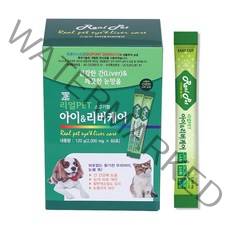 리얼펫 강아지 고양이 아이리버케어 영양제 60포, 무수결정포도당, 1개, 눈건강