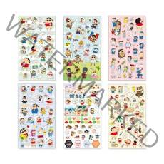 플라잉웨일즈 짱구는못말려 컨셉 스티커 ver2 6종세트, 혼합 색상, 1세트