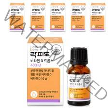 락피도 비타민D 드롭스 400IU, 10ml, 6개