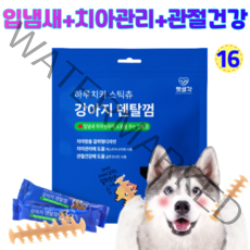 펫생각 하루치카 갈퀴형 스틱츄 강아지 덴탈껌 소형 노령견 반려견 입냄새 치석제거 치아관리 14개입 개별포장, 16개