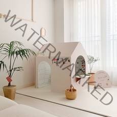 루미레브 스티커북 대형종이집 만들기 플레이하우스, 크림아이보리