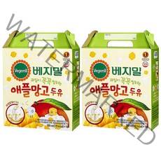 베지밀 과일이 꼭꼭 씹히는 애플망고 두유 16팩, 190ml, 32개