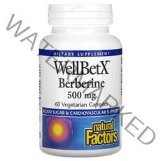 내추럴 팩터스 WellBetX 베르베린 500mg 베지 캡슐 60정, 60개