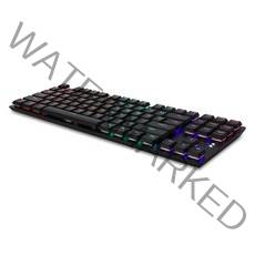 앱코 슬림 축교환 무빙LED 텐키리스 기계식키보드 적축, 블랙, K640T