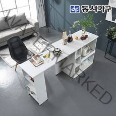 동서가구 네오 하논 확장형 홈바 식탁 일자형 C타입 NEO497, 아카시아-좌형