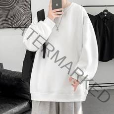 코디코치 데일리 오버핏 무지 라운드 맨투맨 티셔츠