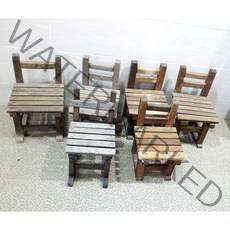 옛날 국민학교의자 1개 상점인테리어 주점인테리어 골동품 근대사 옛날학교자료