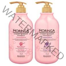 바론 모링가 체리블라썸 샴푸 500g + 트리트먼트 500g, 1세트