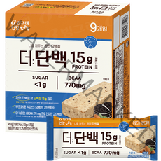 빙그레 tft 더단백 마일드바 아몬드쿠키 9p, 450g, 1개
