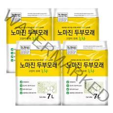 노마진 응고형 고양이 두부모래 녹차향, 7L, 4개