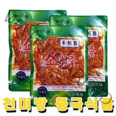 [수연중국식품] 중국간식 소심줄 연변맛소힘줄, 3봉, 180g
