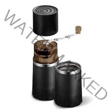 커피그라인더 원두분쇄기 텀블러 올인원 풀세트 휴대용 캠핑 컵, 블랙