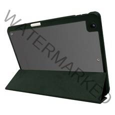 오브원 아이패드 9세대 8세대 7세대 25.908cm 하이브리드 클리어핏 하드 투명 애플펜슬 수납 스마트커버 케이스, 미드나잇그린