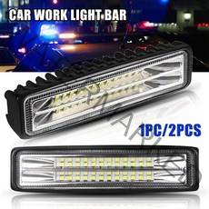 153집어등 낚시 해루질 집어등 1pc2pcs 방수 72w led 작업 빛 오프로드 바, 2개