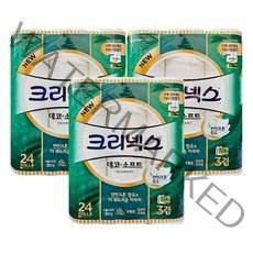 크리넥스 데코 앤 소프트 롤화장지 30m, 24롤, 3개