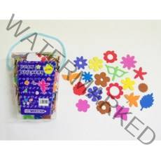 [문구랑만들기랑] eva스티커 EVA스티커 10종, 1봉, 14.eva스티커(꽃)