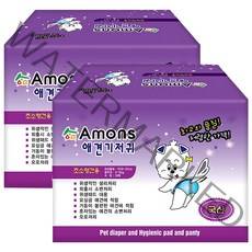 아몬스 암컷용 애견 기저귀 10매입, 초소형, 2개
