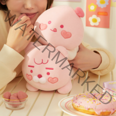 카카오프렌즈 핑크에디션 하트 라이언 어피치 베이비 필로우