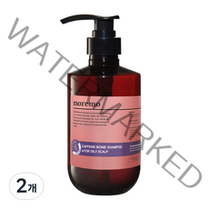 모레모 카페인바이옴 쿨링 탈모 샴푸 지성용, 500ml, 2개