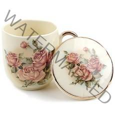 피지에스 퀸로즈 뚜껑있는 머그컵, 혼합색상, 1개