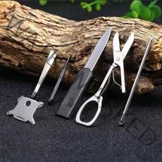 생존장비 캠핑 등산 여행 무기 생존 도구 키 체인, 생존장비 G00822 - 블랙, 생존장비 G00822 - 블랙